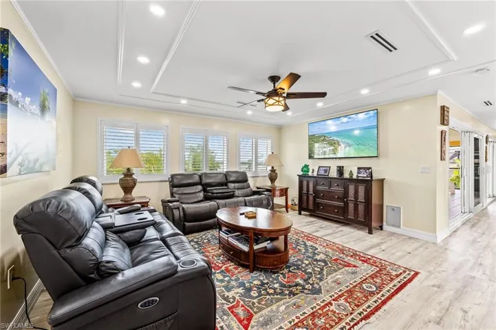 Awesome view from the living area over the Estero Bay preserve.