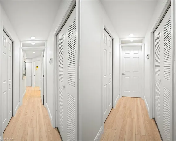 A very unique feature to have an added door for complete seperation from the living area and master bedroom. Perfect for family or guests.