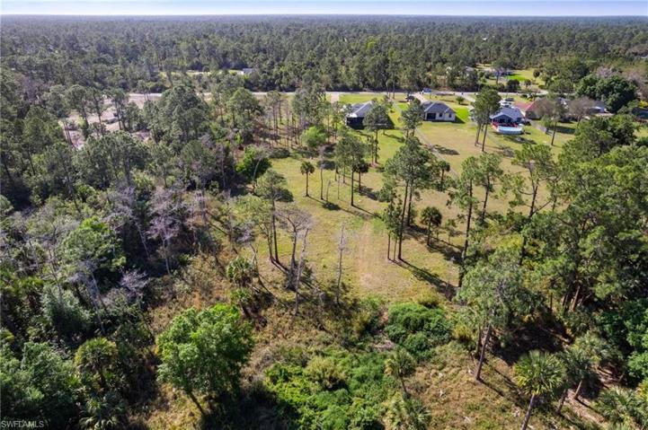 Aerial view from rear of property.