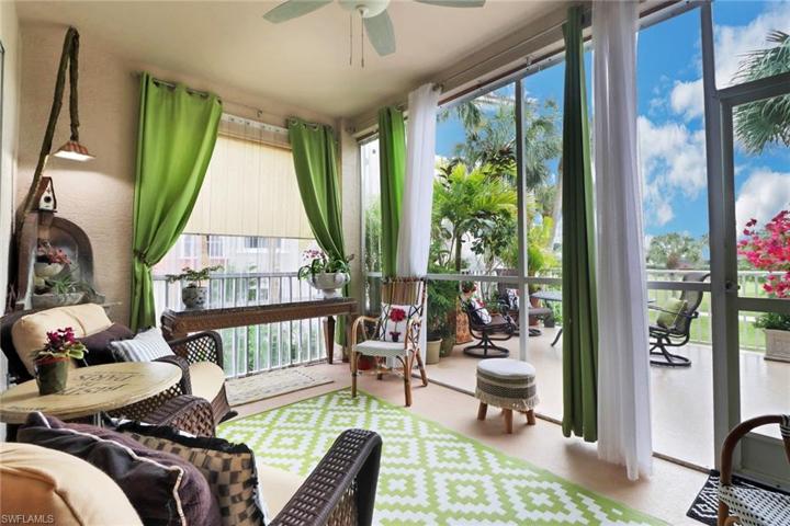 The cheerful glassed lanai for very hot or rainy days