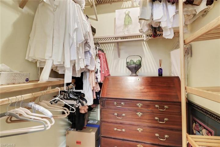 Spacious guest closet