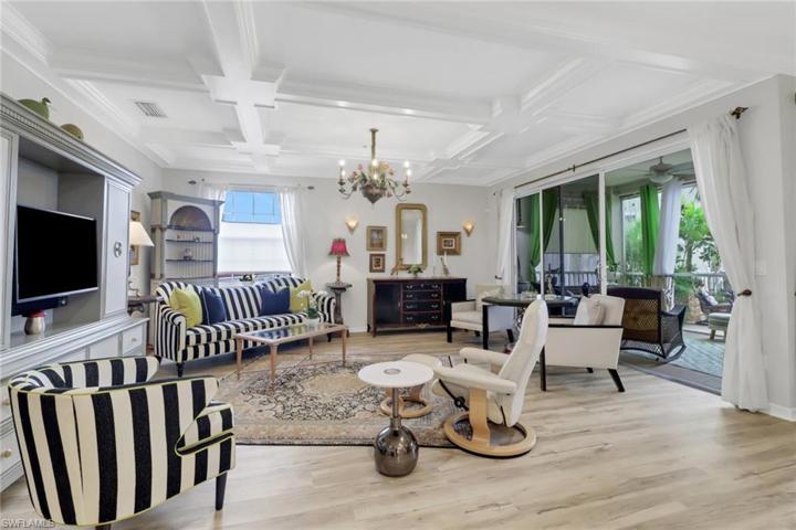 Live comfortably in luxury. Note the coffered ceilings