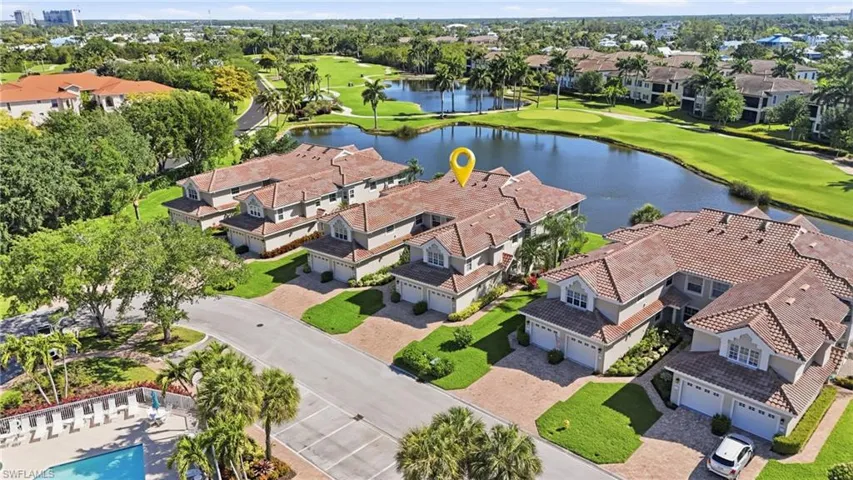 Water and golf course views