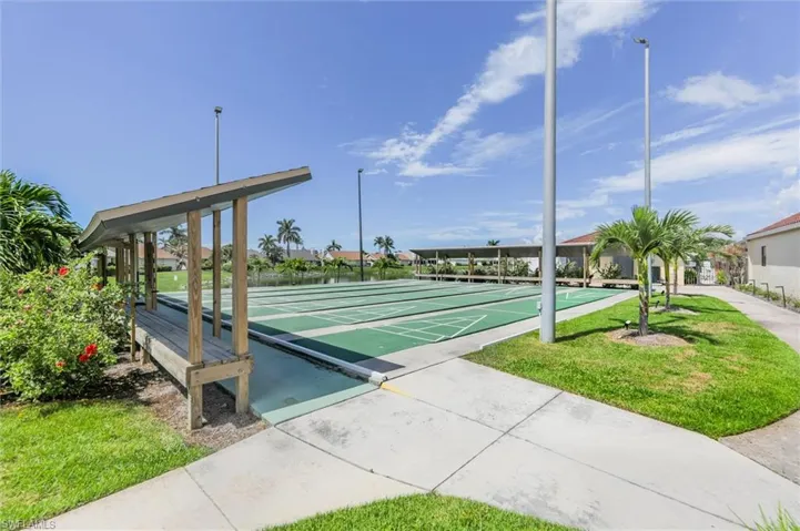 Surrounding community with shuffleboard