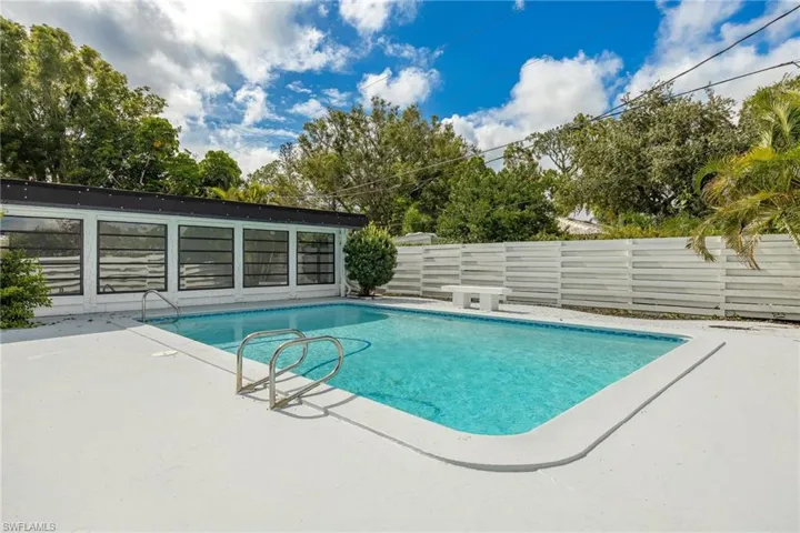 View of swimming pool featuring a patio area, a fenced backyard, and a fenced in pool