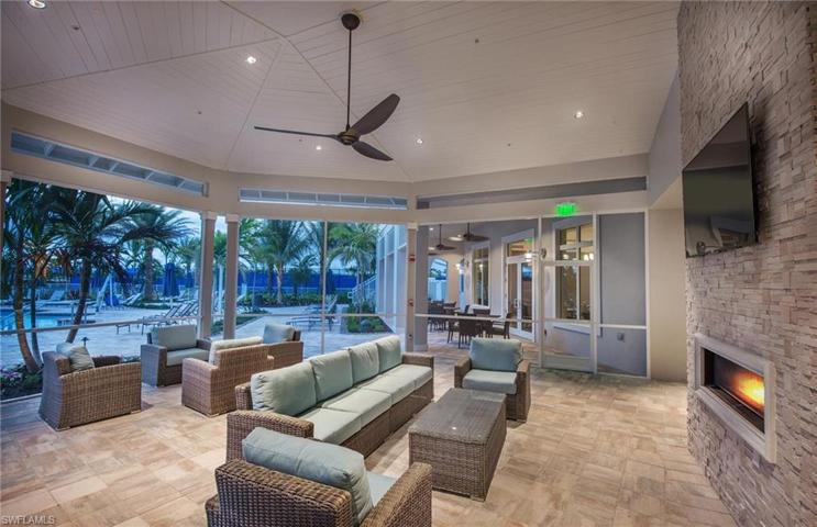 Poolside Fireplace