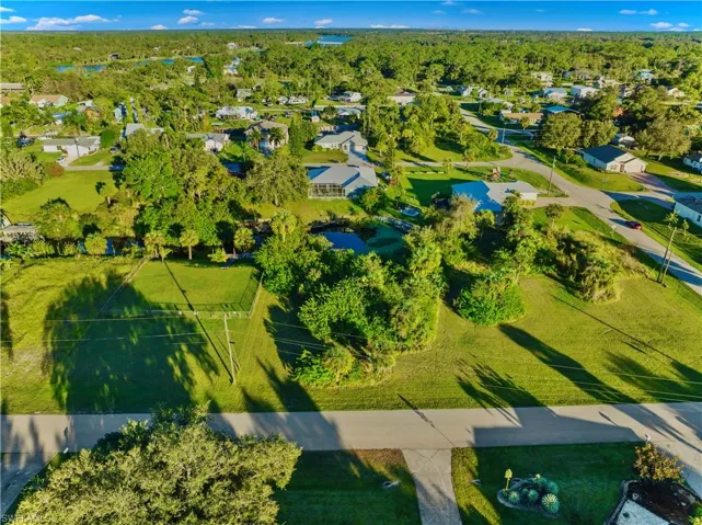 Birds eye view of property
