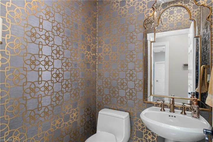 Half Bath on First Floor