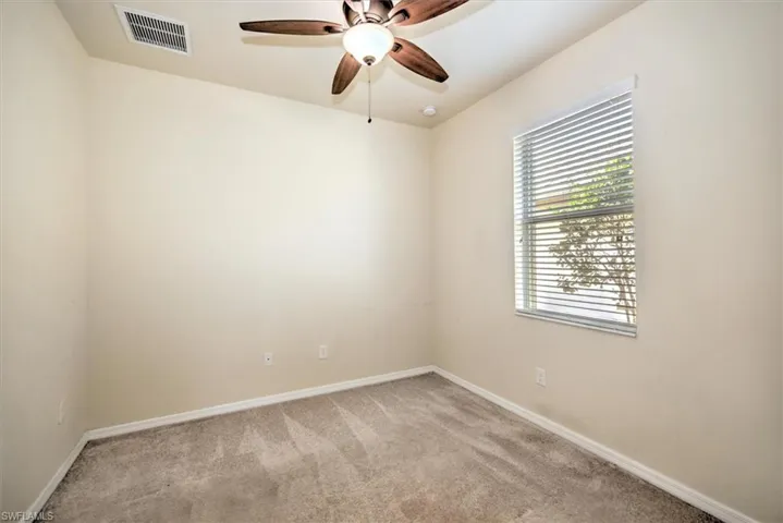 Bedroom 3 with lighted ceiling fan!