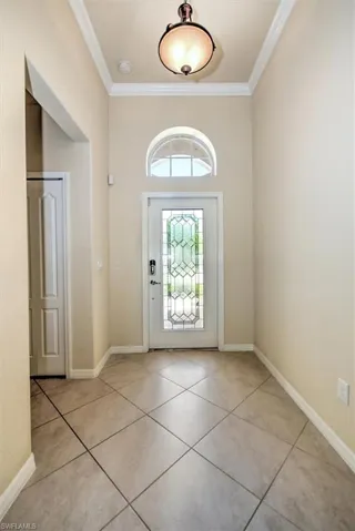 Gracious tiled front foyer!