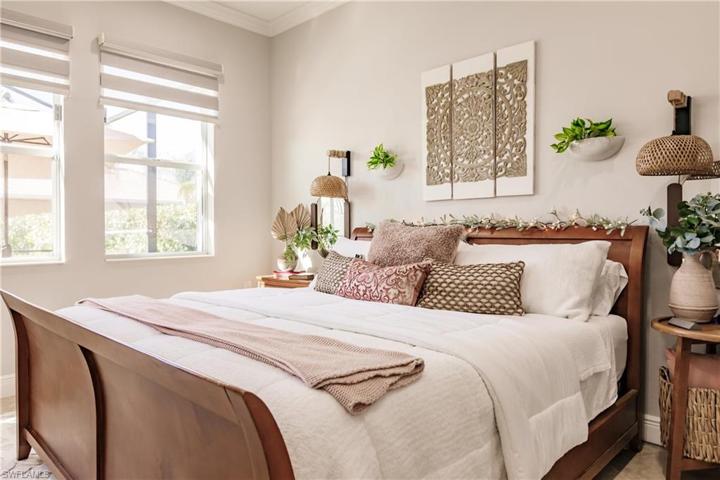 THE MASTER KING BED FRAME & 2 DRESSERS REMAIN WITH THE HOME!
