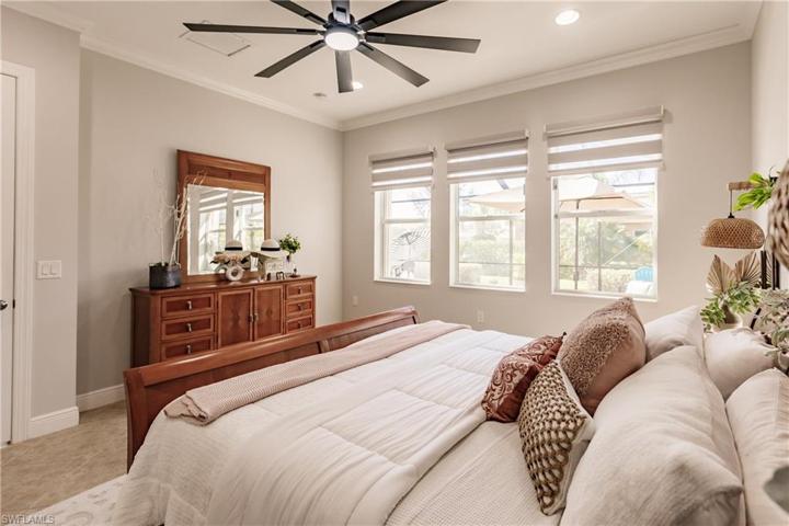 BEAUTIFUL MATCHING DRESSERS REMAIN WITH THE KING BED FRAME! NOTE THE DC MOTOR FAN. YOU'RE GOING TO LOVE THE AIR CIRCULATED BY THIS AMAZING FAN!