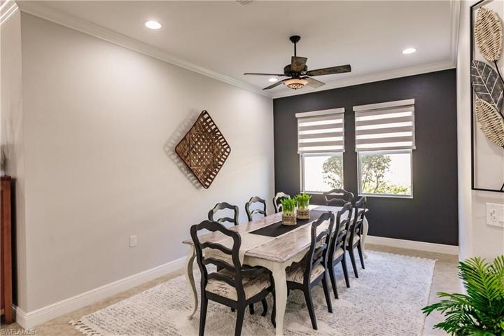 BEAUTIFUL DINING ROOM TABLE & 8 CHAIRS & RUG REMAIN WITH THE HOME=HUGE SAVINGS & NO SHOPPING!