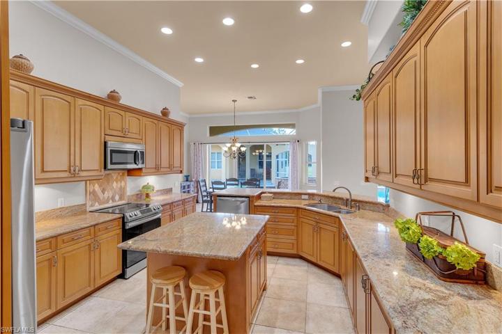 Kitchen Overlooking Dining & Pool