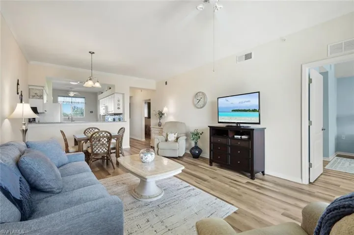 Living Room showing LVP flooring