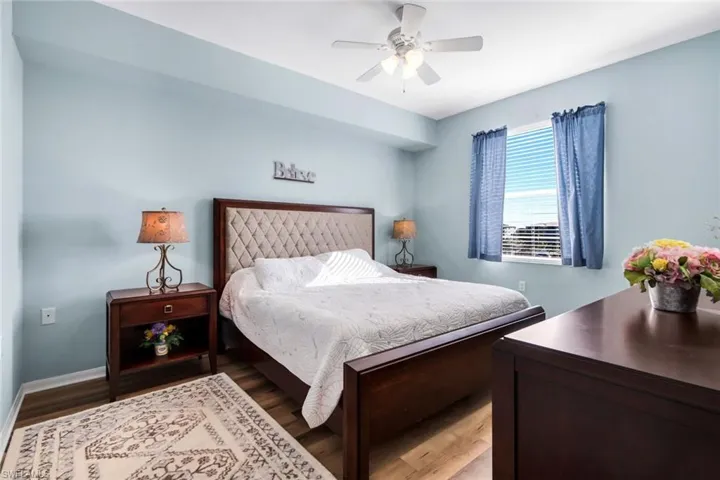 Primary Bedroom with east facing window