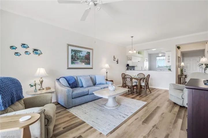 Living Room showing LVP flooring