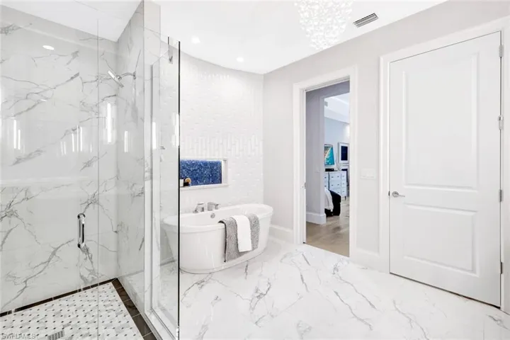 Separate Shower and soaking tub