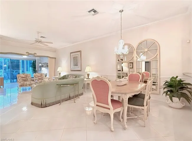 Dining Room to Living Room is Open Floor Plan