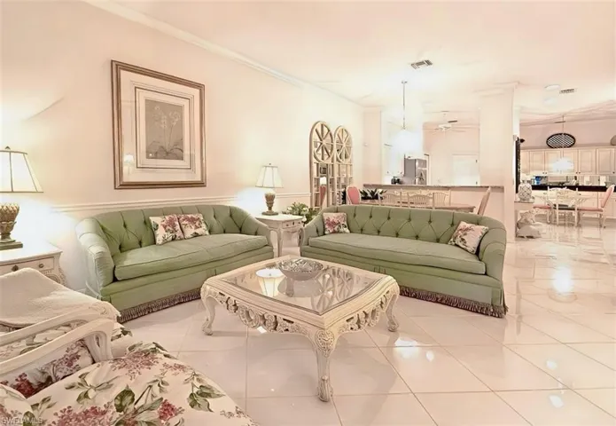 Beautiful Large Tile Floors Throughout Main Living Areas