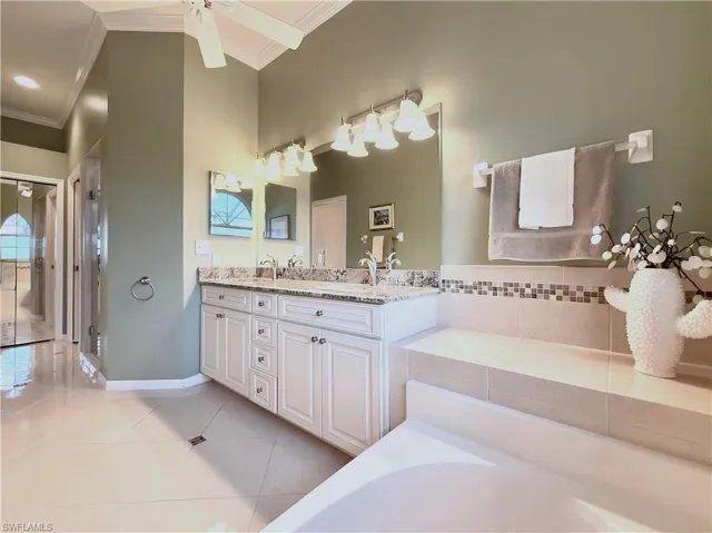 Updated Primary Bath with Separate Tub and Shower