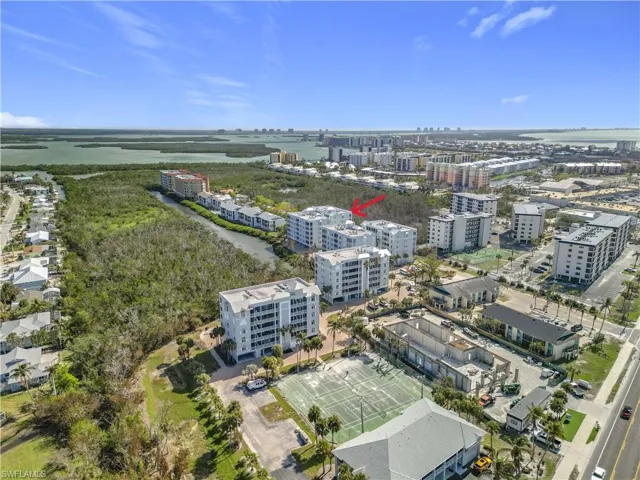 View to Estero Bay and Tennis Courts