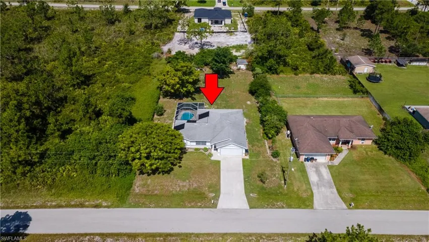 Aerial overview of property's location