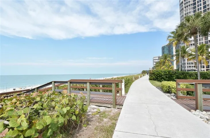 Beachfront sidewalk
