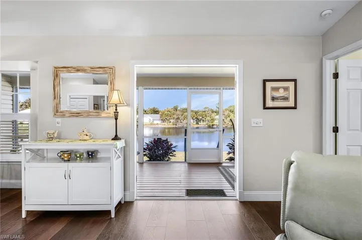 view through french doors