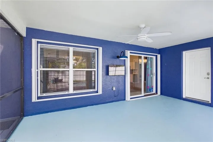 View of Covered Patio Lanai Area