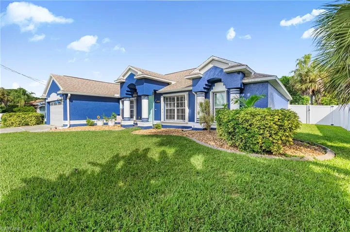 Angled Front and Side Yard View