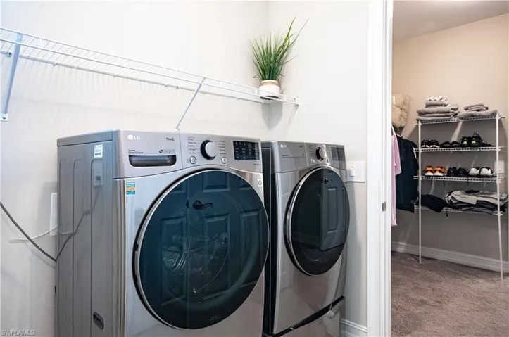 Laundry Room outside of Master Bedroom Closet