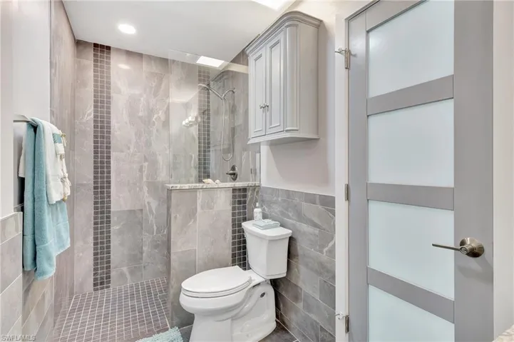 with shower