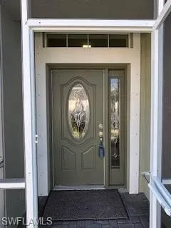 View of exterior entry
