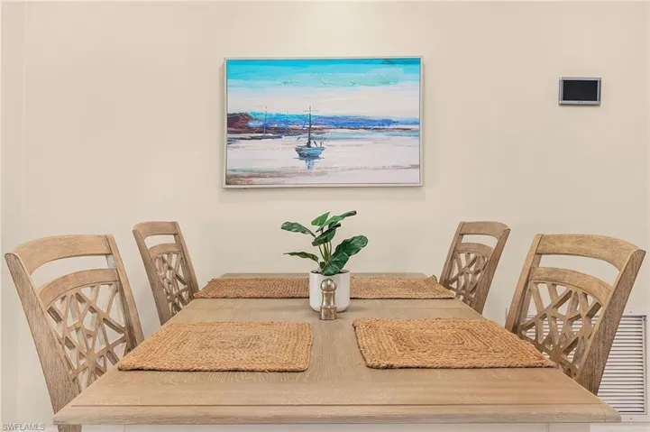 View of dining space