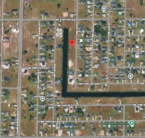 Aerial view of property's location