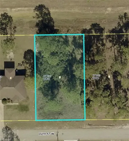 Aerial view of property's location
