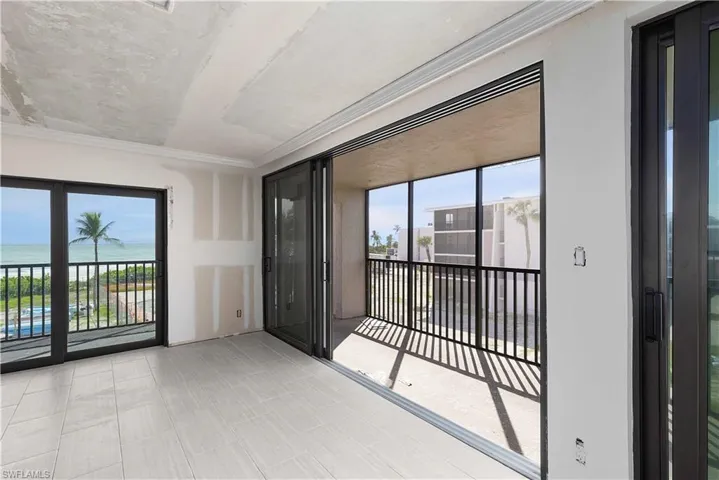 Spare room with a water view
