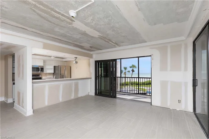 View of unfurnished living room
