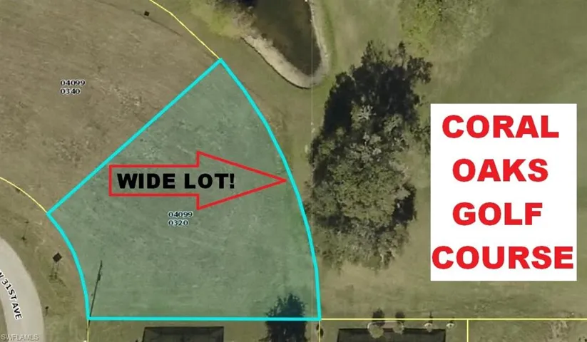 Cleared, Oversized almost 1/3 acre lot for large home, 3-4 car garage, play area, store boat and many other options. Lot backs up to wooded area on City's Coral Oaks Golf course for privacy and gorgeous view!