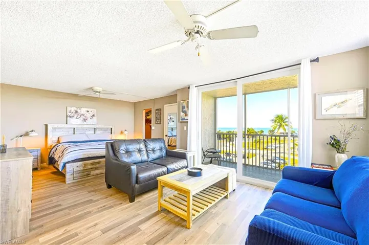 Gulf views from the living room/kitchen