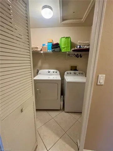 Laundry room with new washer & dryer