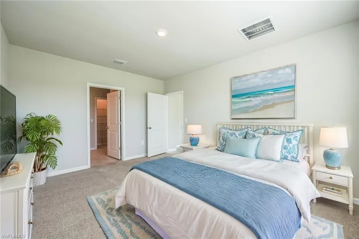 Bedroom featuring carpet flooring
