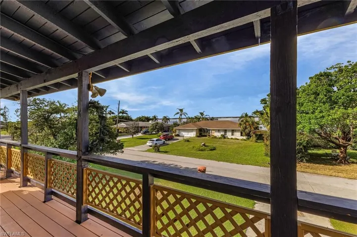 View of deck