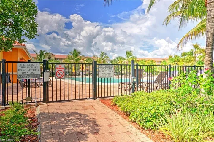 Gate with a community pool