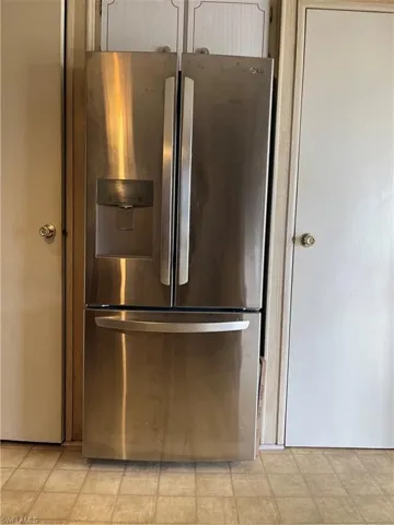 Room details with high end refrigerator
