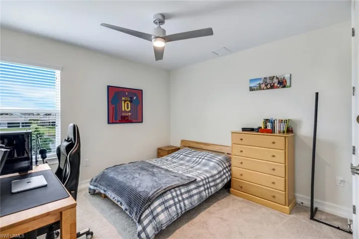 2nd Bedroom upstairs staged