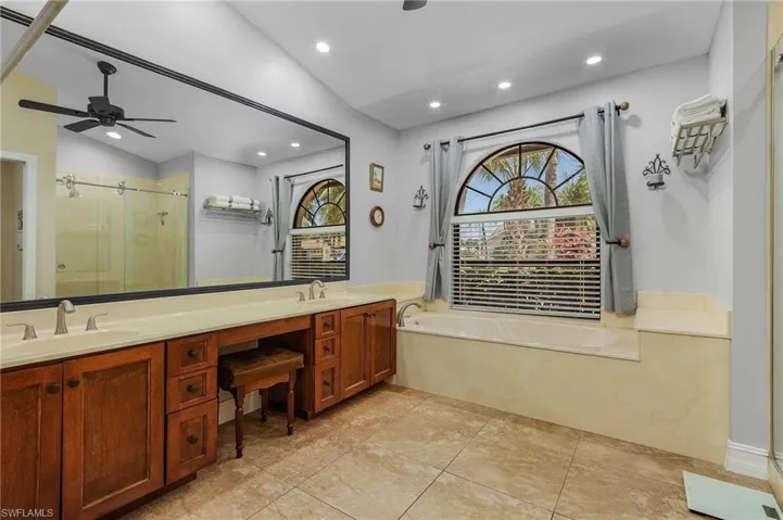 2 bathroom with tub and shower