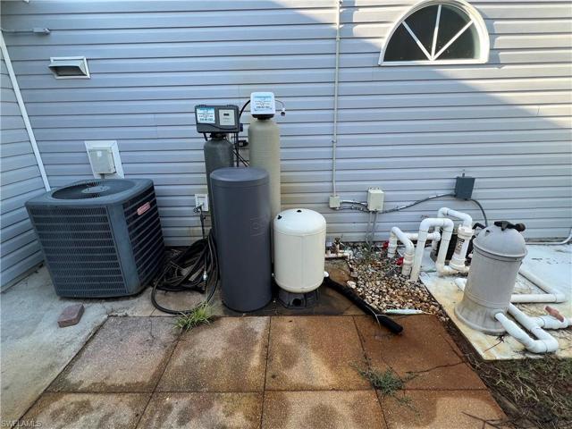 A/C Condensor, pool eqiupment and water treatment equipment