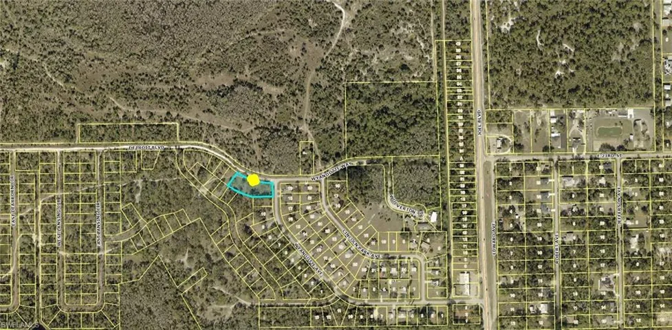 Aerial view of property's location